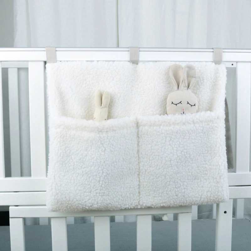 Versatile Crib Storage Organizers with 2 Pockets Bedside Storage Bag Practical & Stylish Solution Bedside Organizers