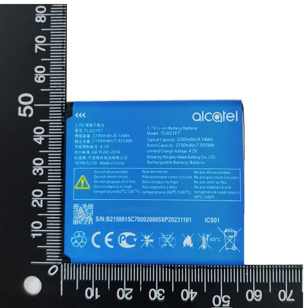 2200mAh TLi021F7 Original Phone Battery TLi021FA For Alcatel LinkZone MW70VK 4GEE EE71 EE70 EE70VB EE Mini 2 Battery Bateria