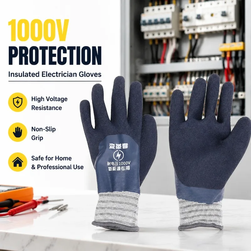 New Energy Insulated Gloves Wear-resistant Electrician Protector Support 380V Low Voltage Ultra-thin Anti-electric Waterproof
