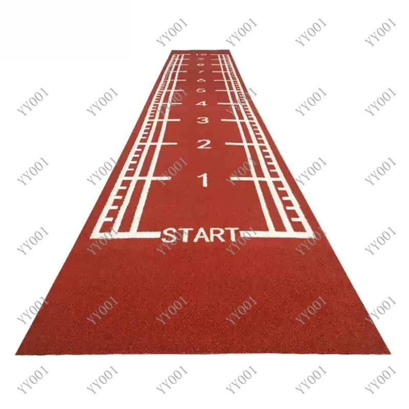 10m Gym Artificial Grass Turf With Scale White Line Sled Dedicated Lawn For Gym Runway