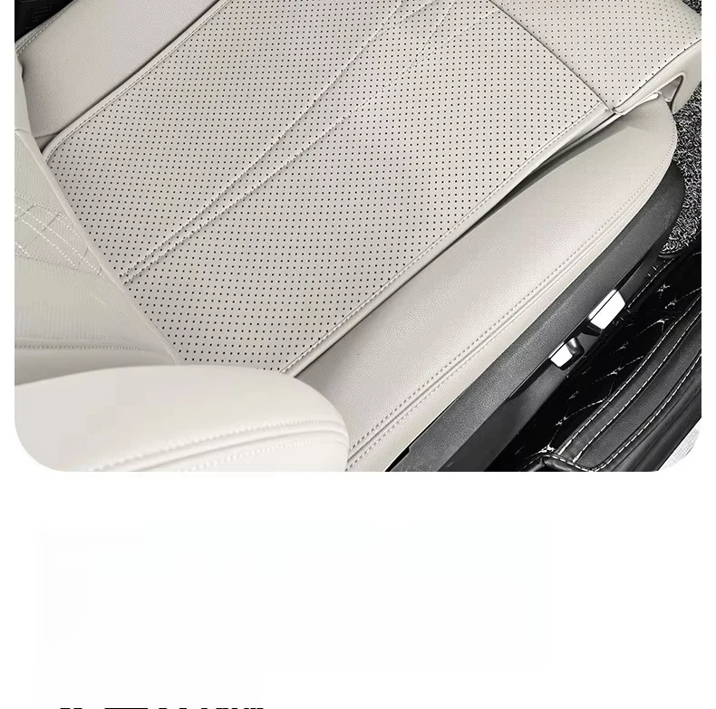 Neue atmungsaktive Leder-Autositz-Beinstütze, universelle Autositz-Beinverlängerung, Memory-Schaum-Sitzbezug – Detail 4