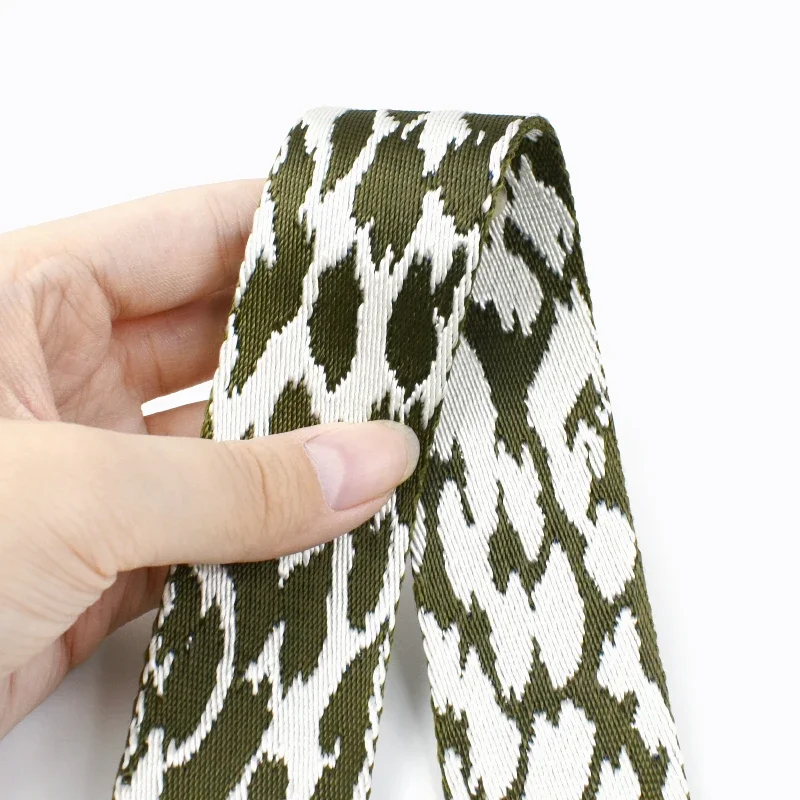 1/2/4m 38mm 3mm verdicktes Jacquard-Gurtband für Tasche Polyester Gurt bänder Band DIY Rucksack Kleidung dekorativen Gürtel