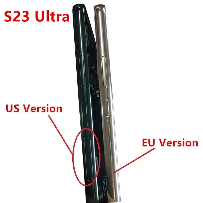 S23Ultra Middle Frame For Samsung Galaxy S23 Ultra S918 Housing Board LCD Faceplate Bezel Replace Repair Parts + Side Buttons
