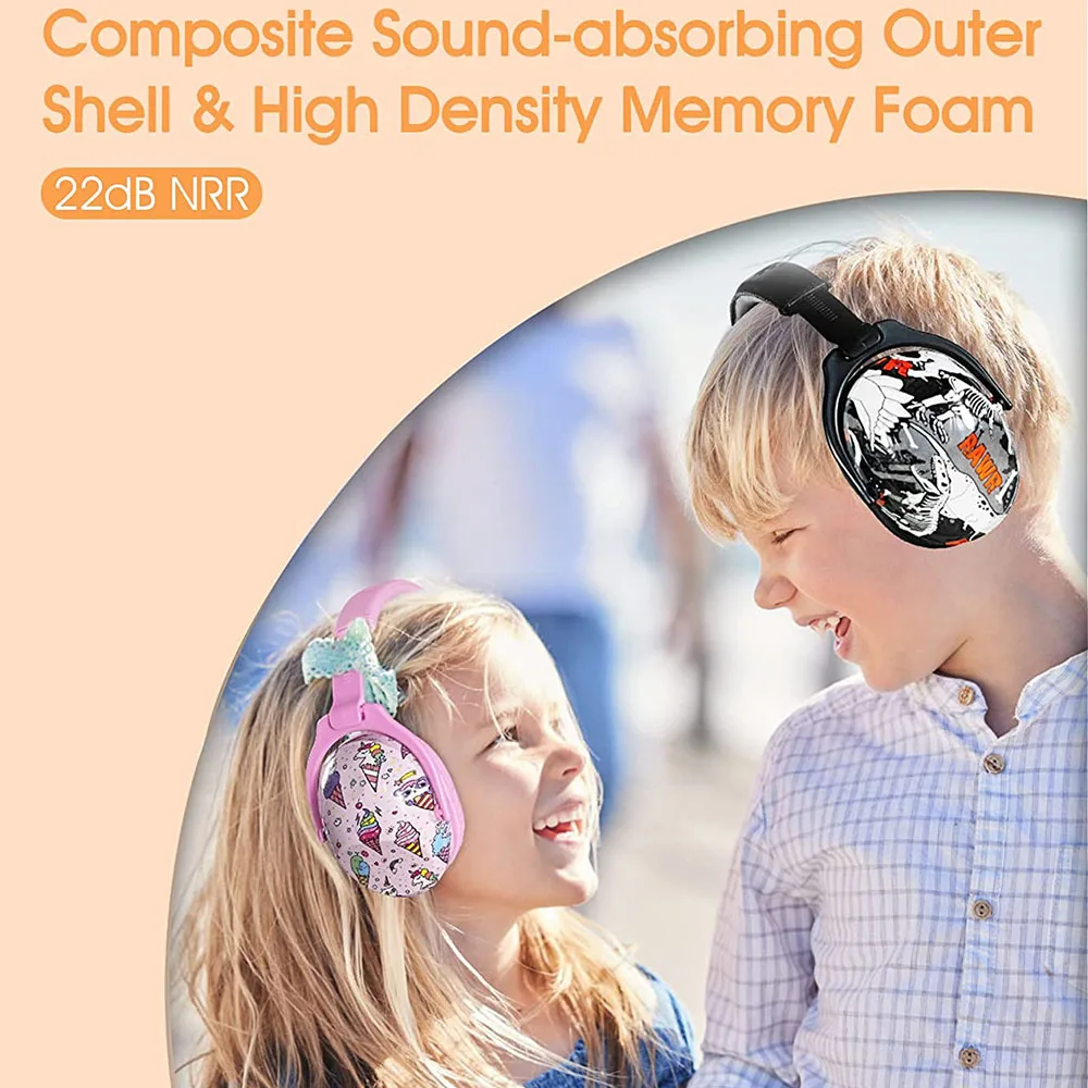 Imagem -05 - Hocazor-ear Protection Earmuffs For Children Kids Autismo Autismo Audição Custos Sensoriais Redução de Ruído Ear Muff Protection