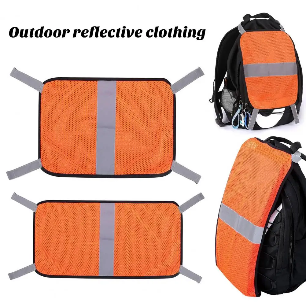 

Reflective Vest with Reflective Strips Breathable Material Hunting Mesh Orange Panel Camping Accessories