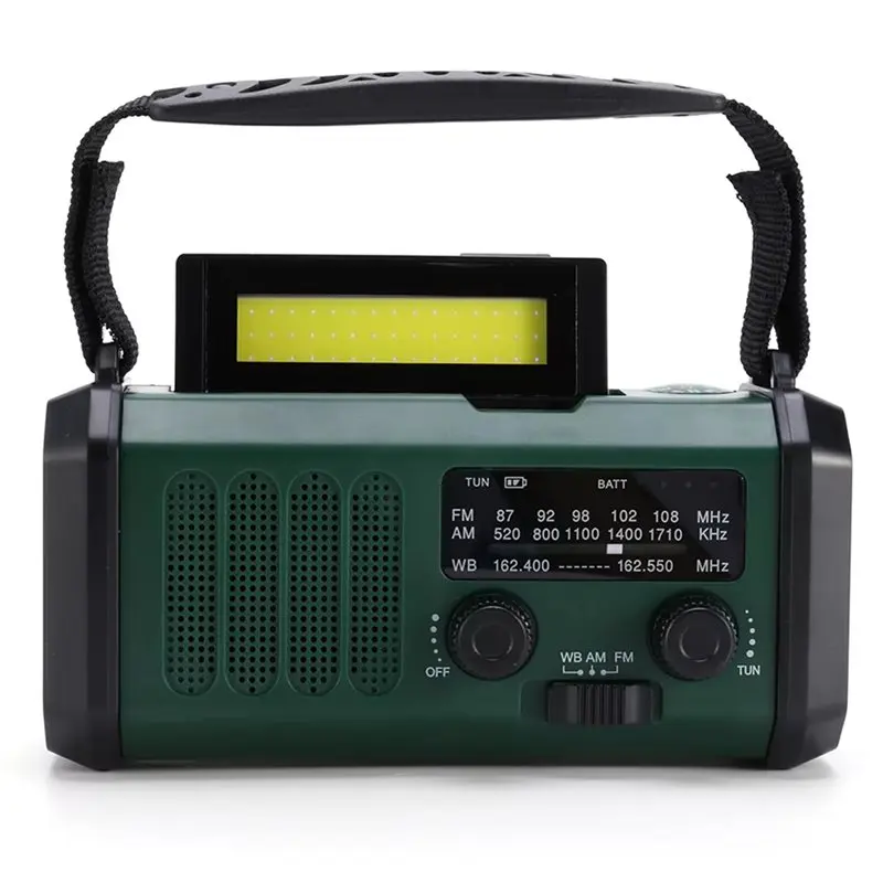 A99E-LED Emergency Power Bank Flashlight Reading Lamp 10000Mah Solar Radio Type-C Solar Emergency Radio With Compass