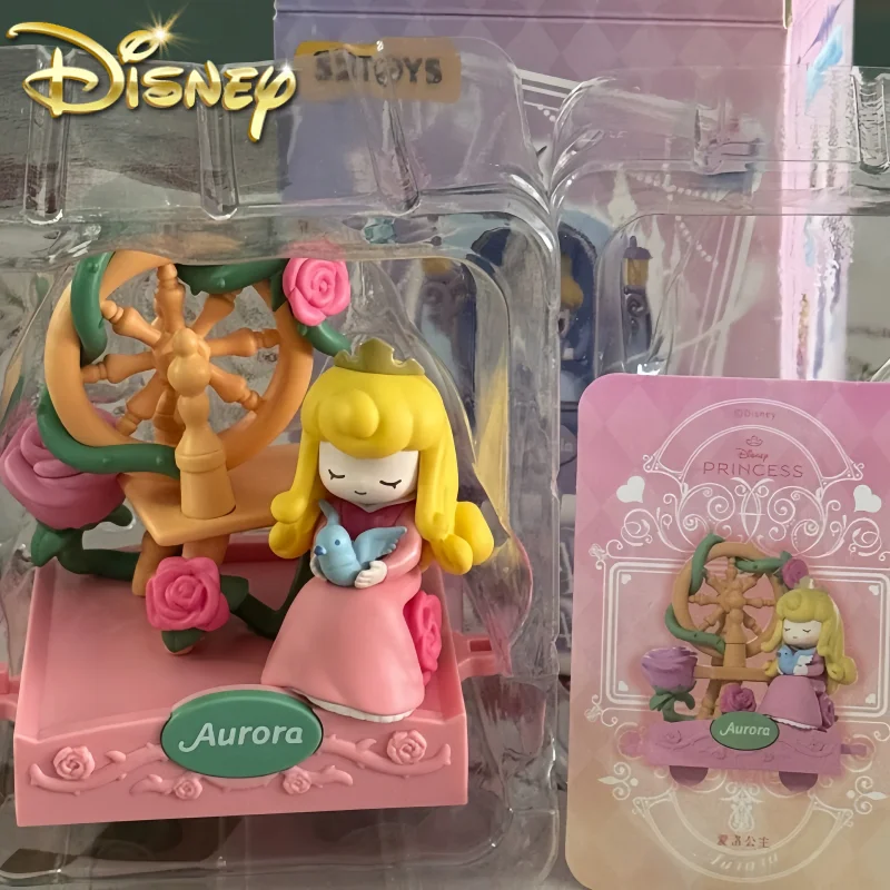 

Genuine Disney Princess D-Baby Romantic parade Blind Box Mystery Box Ariel Anime Figures Rapunzel Mulan Model Doll Gift Toys