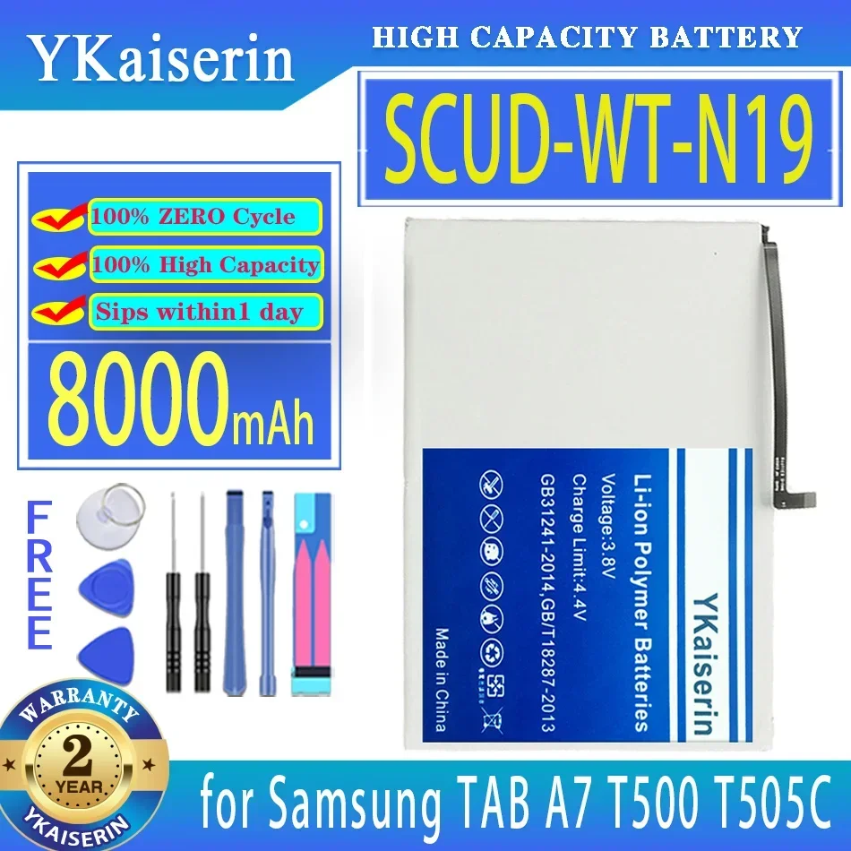 YKaiserin Battery SCUD-WT-N19 8000mAh for Samsung TAB A7 T500 T505C tablet