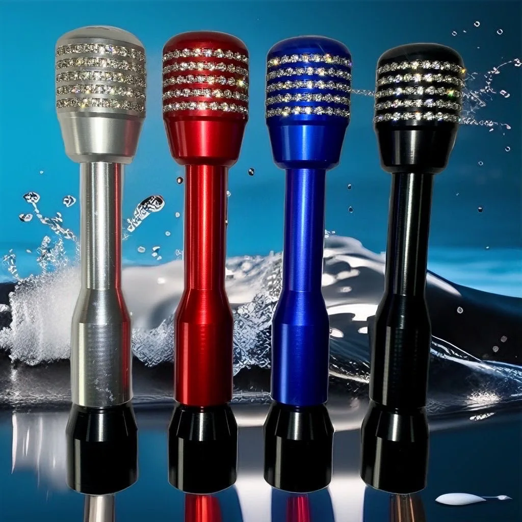 

Универсальная автомобильная алюминиевая ручка переключения передач, рычаг переключения передач, ручной рычаг переключения передач, серебристый AT MT, подходит для Honda Toyota