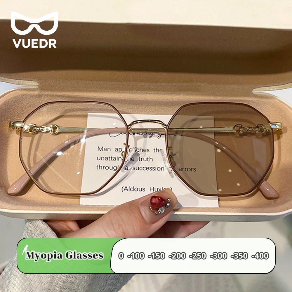 Oculos-de-sol-fotocromaticos-para-miopia-femininos-marrom-cinza-uv400-vintage-hexagonais-Oculos-de-grau-femininos-armacao-de-metal-com-lentes-minus-2026