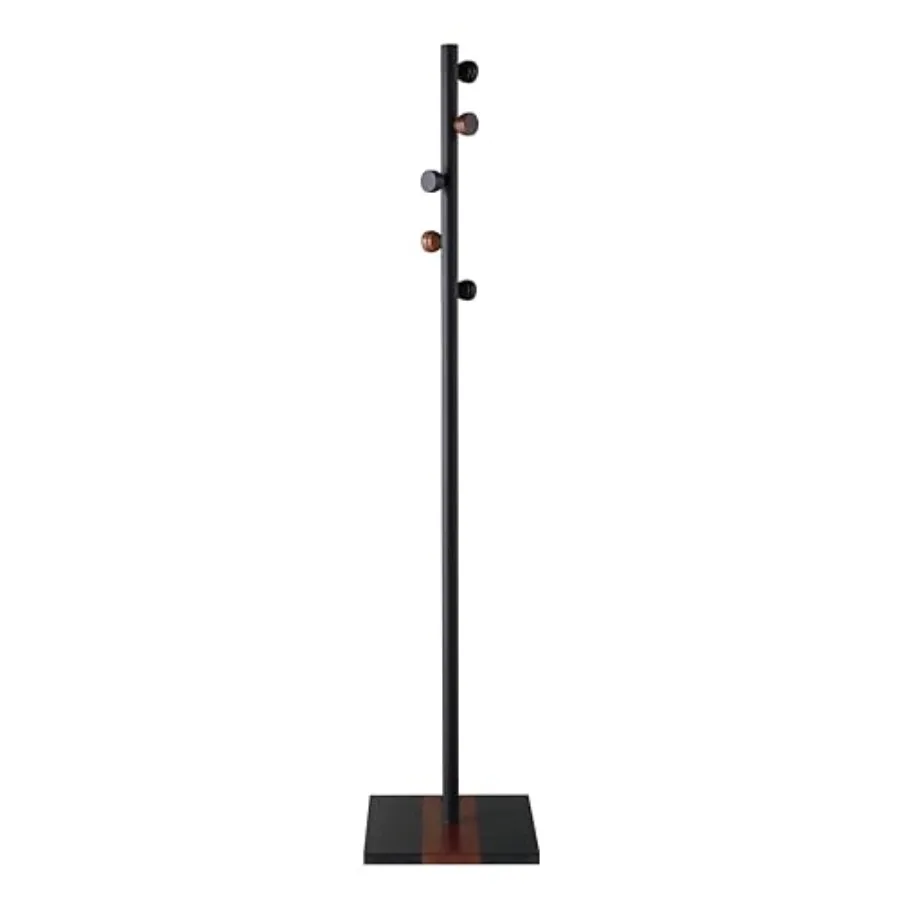 

Ichimi Indoor Freestanding Coat Rack with 5 Hooks for Entryway Bedroom Hallway Living Room Office Black