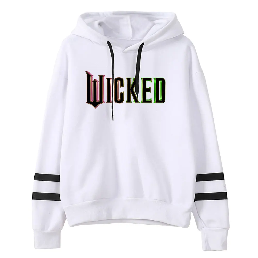 

WICKED The Musical Hoodies for Men Hip Hop Graphic Hooded Sweatshirt Streetwear Y2k Fleece Long Sleeves Pullover Tops Sportwear
