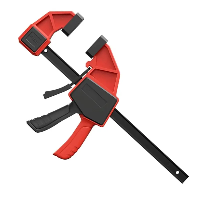 One-Handed Quick Grip Woodworking Clamps, Expandable Spreader, 12-Inch Bar Clamps Set With Leveling Block Clamps-[NICEMAN-NJ]