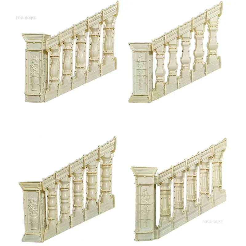 ABS Thickened Stair Handrail Mold Cement Railing Fence Mold Cast-in-place Roman Column Guardrail Villa Outdoor Slope Vase Column