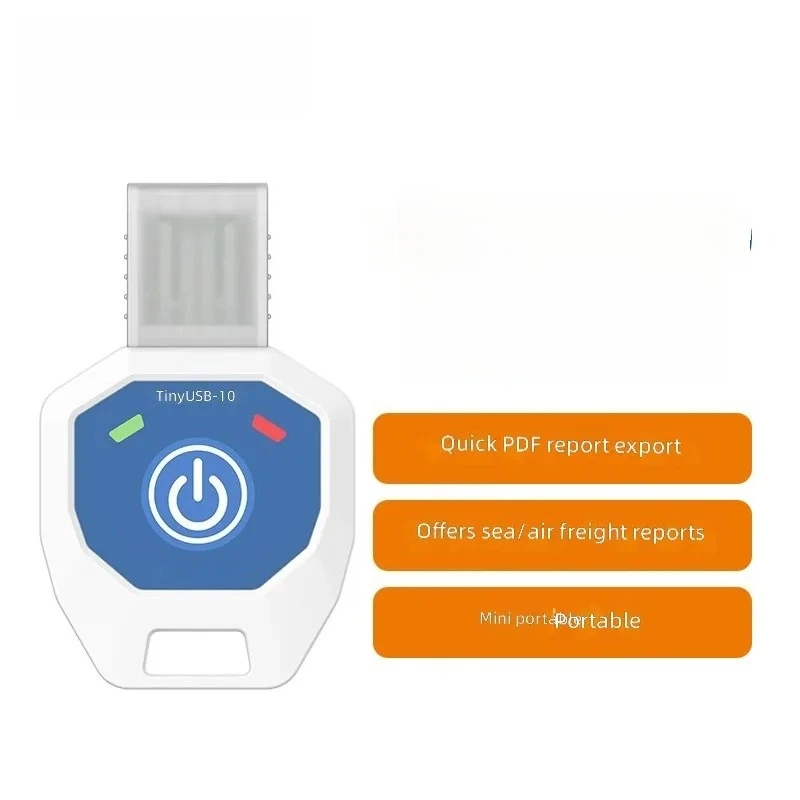 for TinyUSB-10 Mini Disposable Temperature Logger PDF Report Cold Chain Transportation