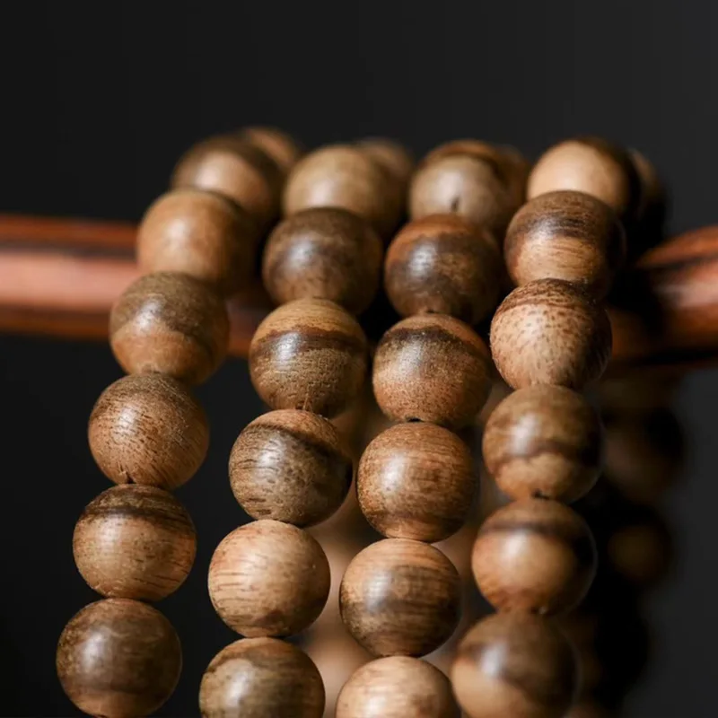 Brunei Bracelet 108 PCs Beads Milk 0.8mm Older Material Made Prayer Beads Bracelet Grease Thread
