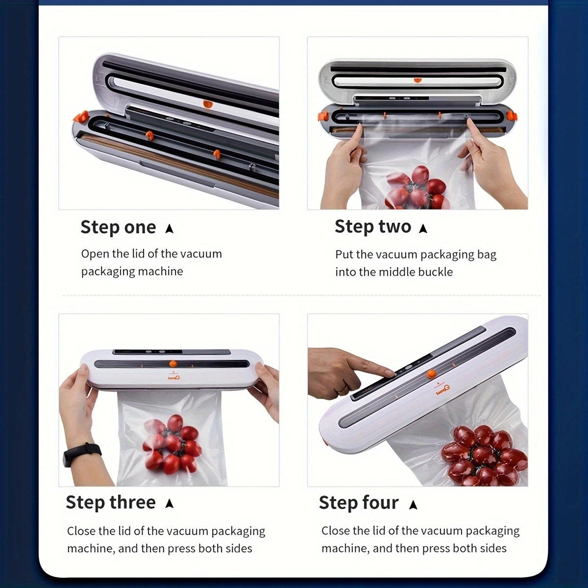 220V 진공 씰링 기계 식품 포장 기계 신선도 씰링 기계 플라스틱 씰링 기계 홈 상업 자동