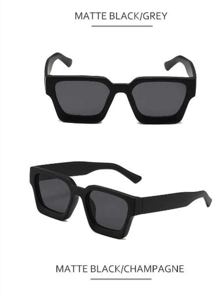 Fashionable box sunglasses, red lenses, UV resistant, sun shading, adult glasses for men and women, wind resistant