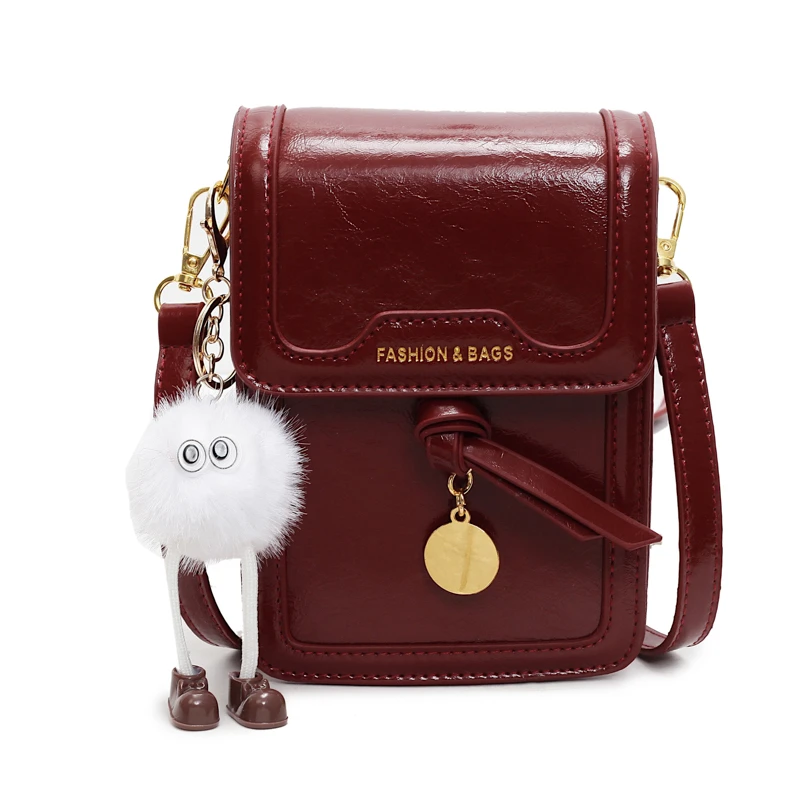 Mobile Phone Bag Women's Crossbody 2025 Spring Fashionable Niche Design Single Shoulder Small Square Bag  샤오팡바오 Petit Sac Carré