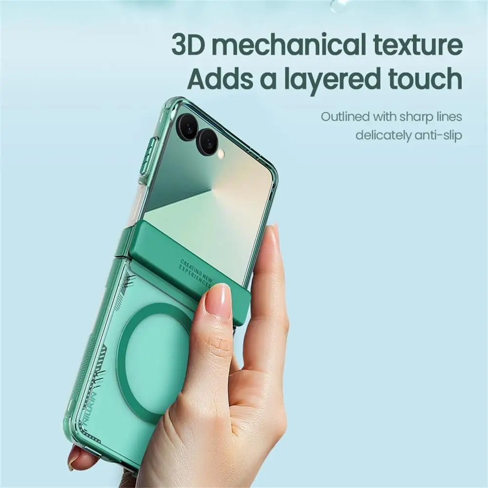 Samsung Galaxy Z Flip 7حافظة شفافة لهاتف سامسونج جالاكسي Z فليب 7 من NILLKIN Iceblade مادة صديقة للبيئة غطاء مقاوم للصدمات لهاتف سامسونج Samsung Z Flip7