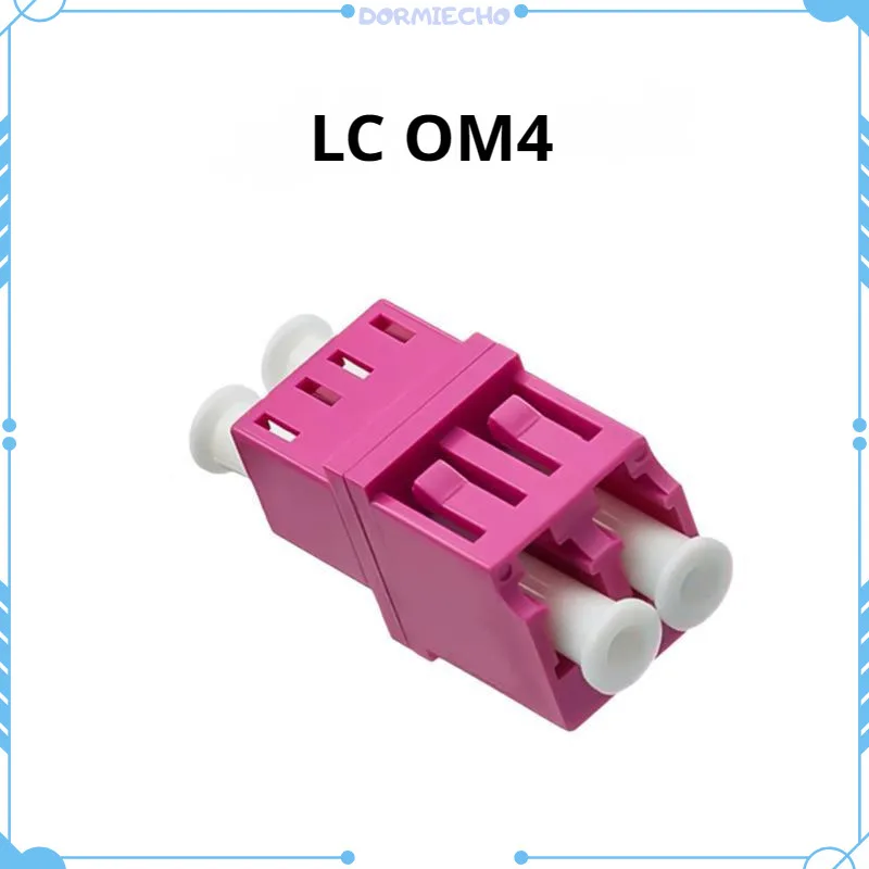 

Fiber Connector LC OM2/OM3/OM4 Double Fiber Optic Adapter Flange Transition Adapter LC Multimode Duplex Fiber Optic Coupler