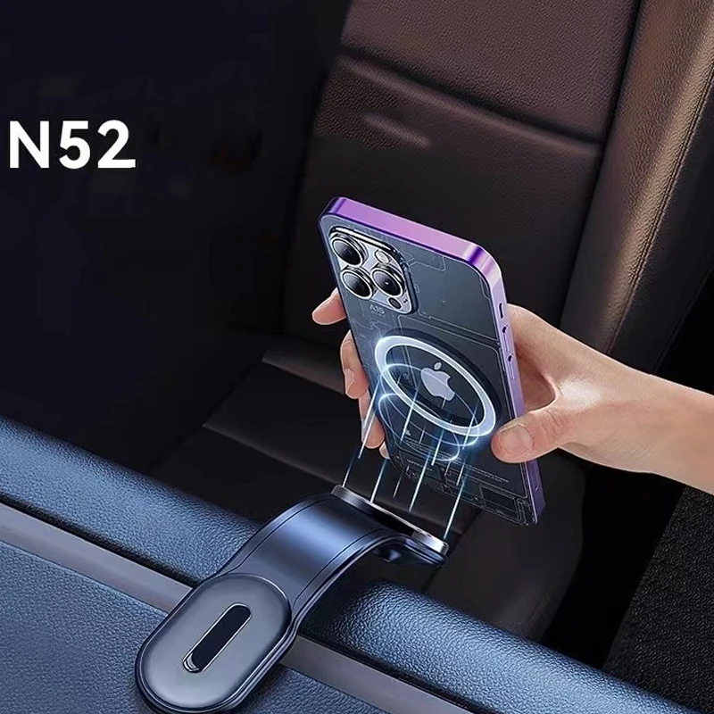 MagSafe Car Mount Detachable, Bendable Aluminum Arm Magnetic Phone Holder for Car Cell Phone Mount f