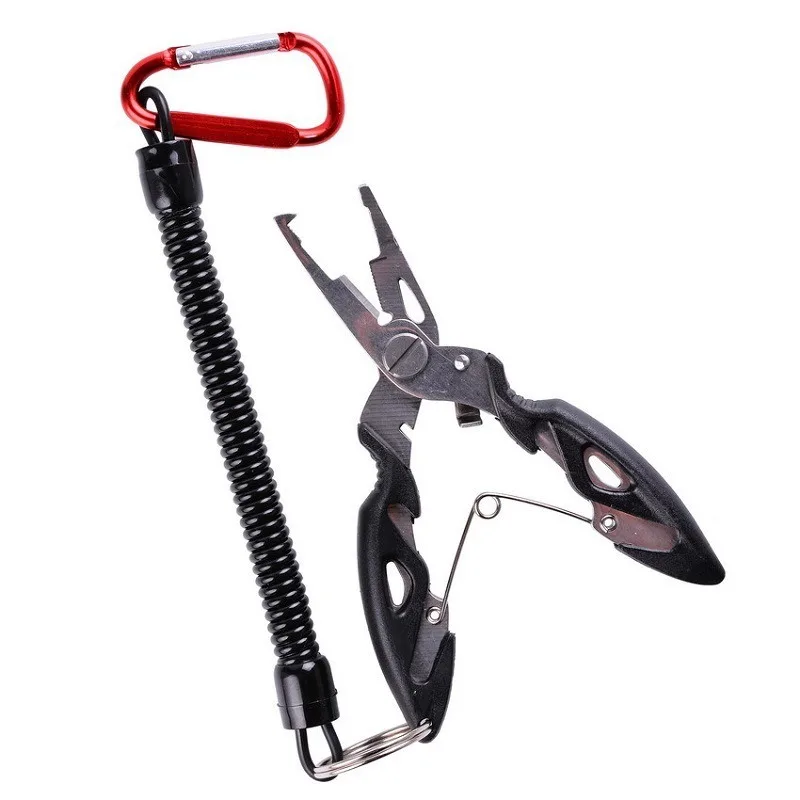 

Fishing Pliers Fish Line Cutter Scissors Mini Fish Hook Remover Multifunction Tools New Black Beak Jaw