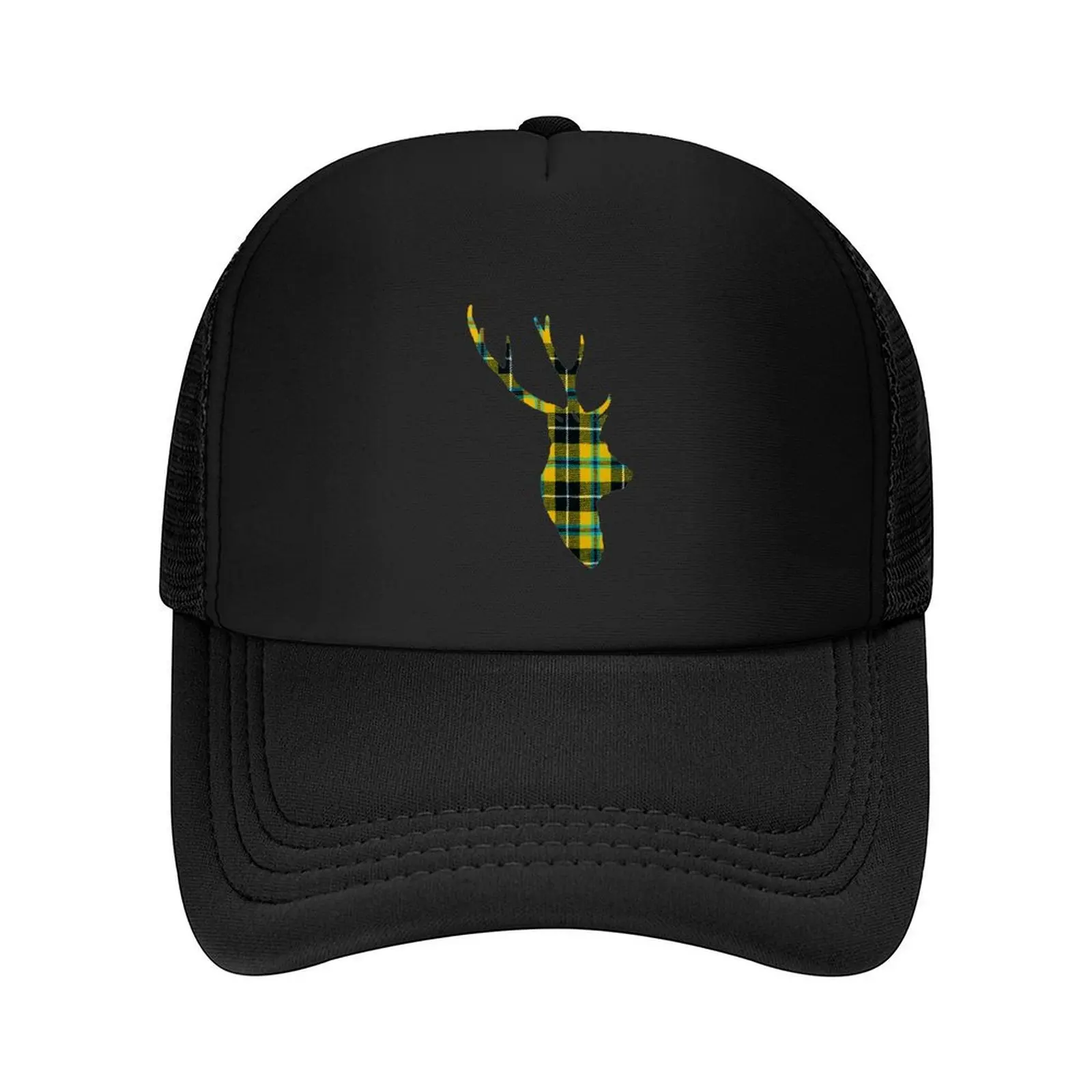 

Stag in Cornish Tartan Baseball Cap Wild Ball Hat Golf Hat custom caps Sun Cap Women's Golf Wear Men's