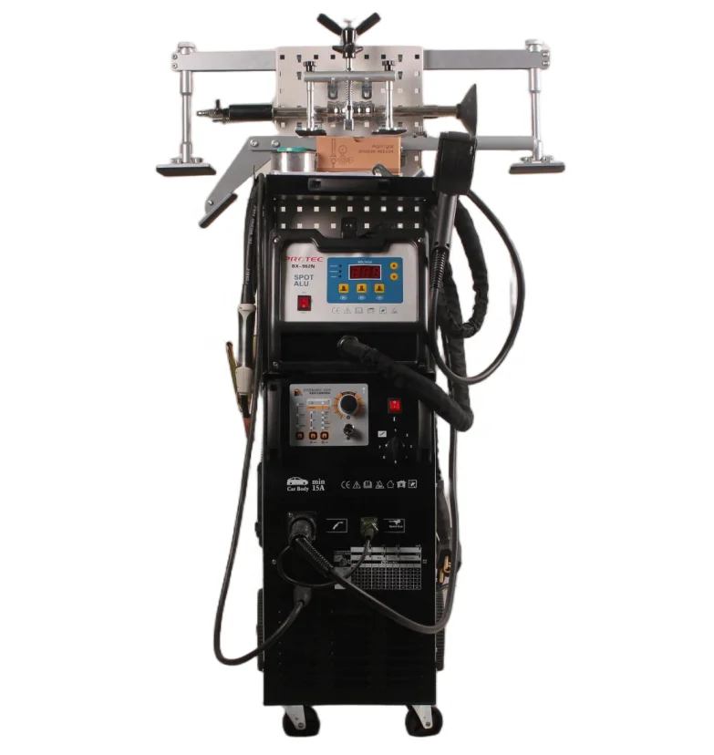 

Intelligent Aluminum Body Dent Pulling Repair Machine Button Type Electric Automotive Repair Equipment 1.5KVA