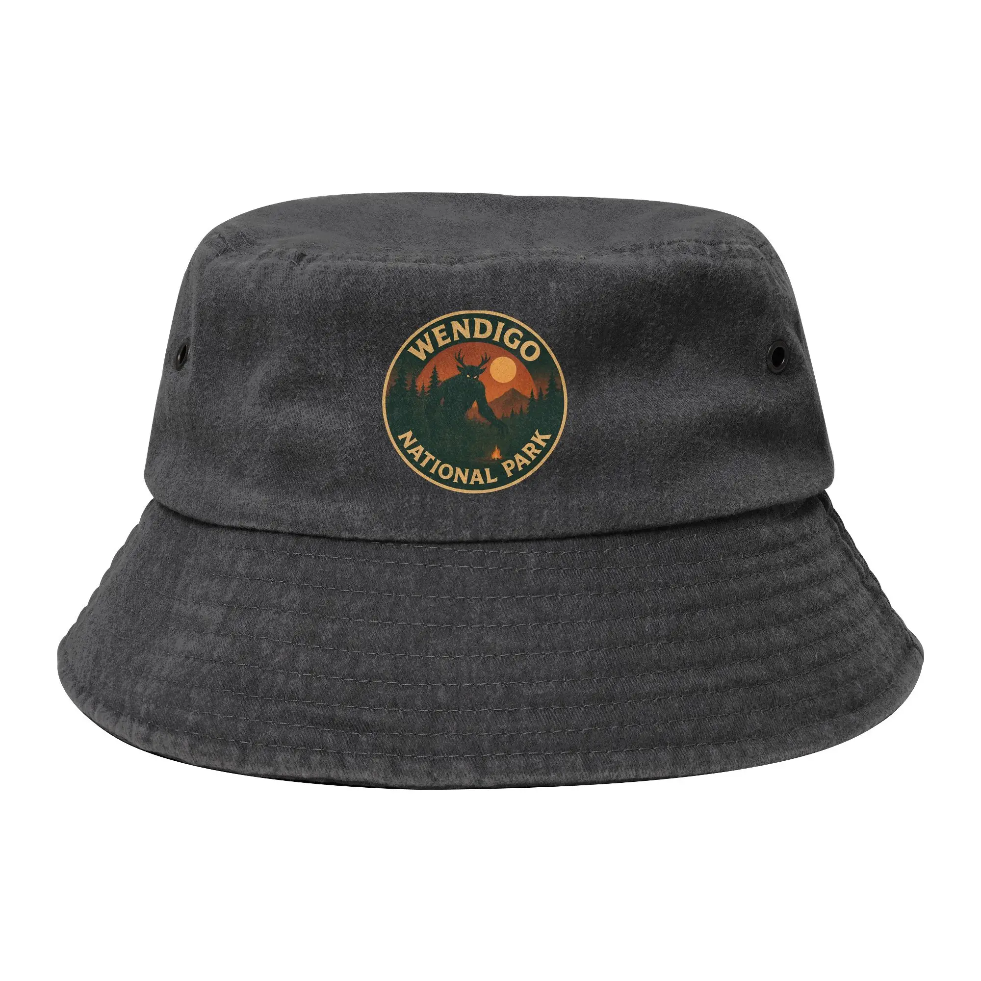 Chapeaux Bob Unisexe Effet Vieilli et Délavé, Parfaits pour les Escapades au Parc National de Wendigo, Légers, pour la Pêche en Plein Air