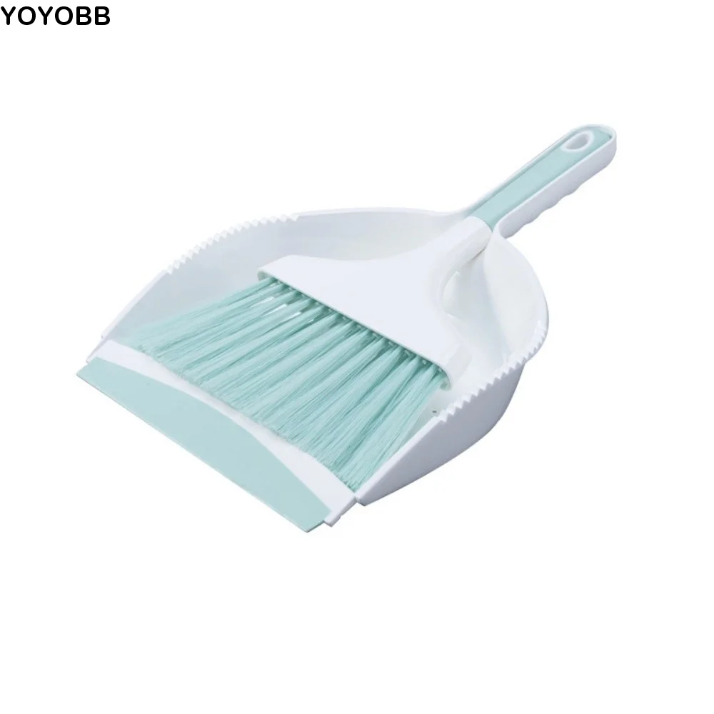 

Handheld Mini Dustpan and Brush Set Flexible Durable Handheld Sweeping Brush Space-Saving Ergonomic Mini Broom Dustpan Set
