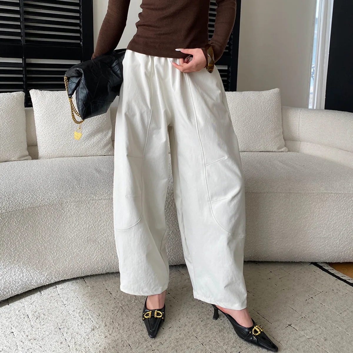 

Брюки карго BJTZ 2026 весна-осень для женщин – уличный стиль, деструктивный дизайн, оверсайз, широкие штанины, повседневные брюки