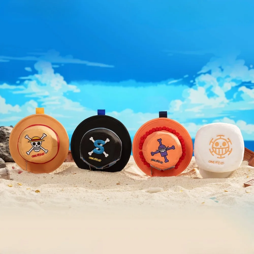 One Piece series hat-shaped mini pouch, bag charm, coin purse and key storage bag, gift for friends