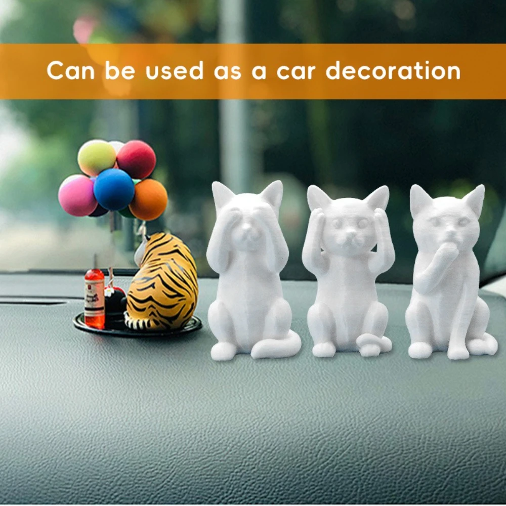 

Creative Quirky Eye-hugging Cat Decoration Face-touching Cats Hand-licking Cats Car Decor Smart Cats Office Desktop Home Decor