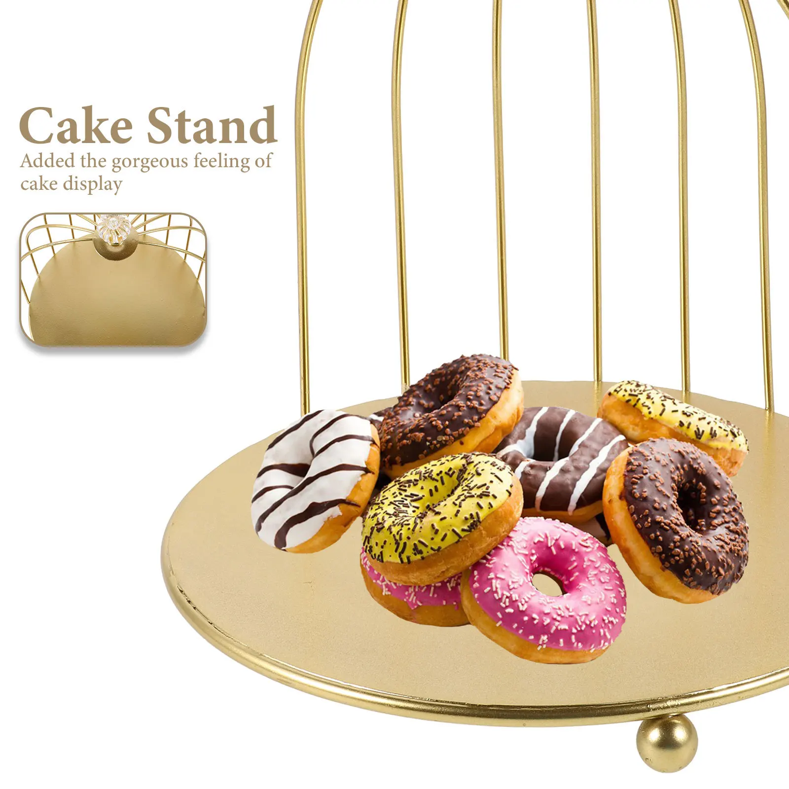 

Bird Cage Cake Stand Elegant Dessert Display Metal Wedding Party Cupcake Holder Cake Stands Cupcake Holder Pastry Display