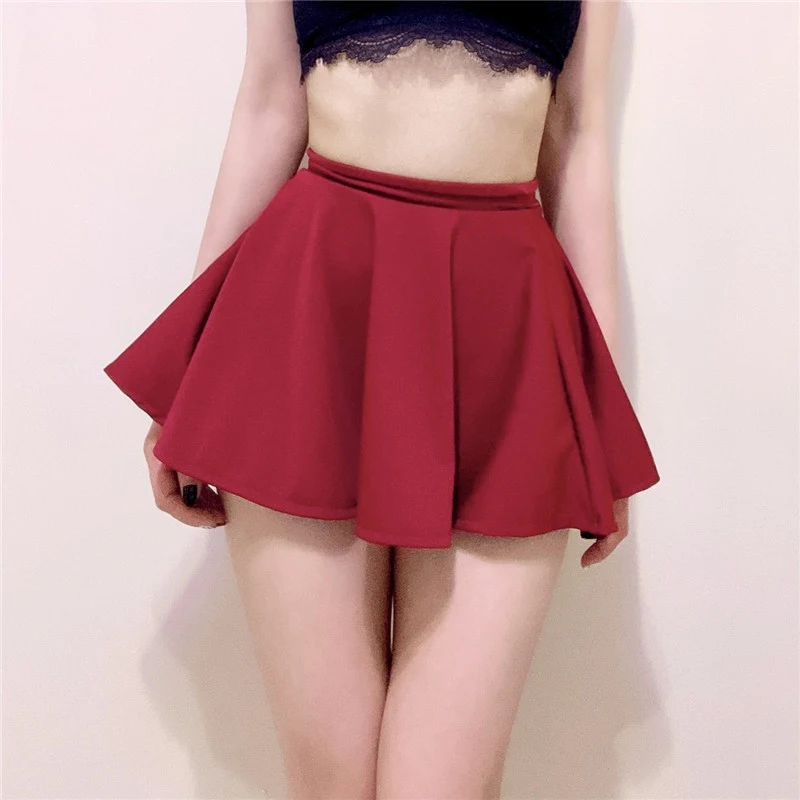 Summer Women Skirt Fashion Sexy Flared Pleated Skirts For Girl A-line High Waist Sexy Short Skirt Vintage Mini Skirts JK Uniform