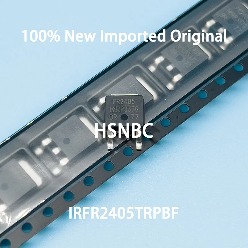 10Pcs/Lot IRFR2405TRPBF IRFR2405 FR2405 TO-252 55V 56A MOSFET N-channel Power Transistor 100% New Imported Original