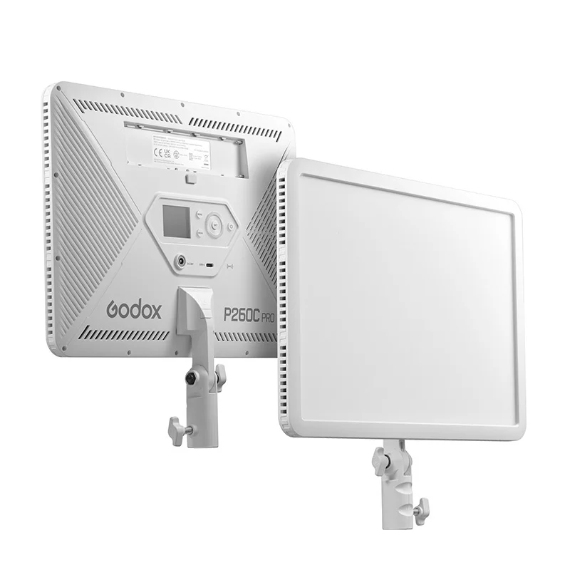 Godox P260C PRO Bi-color LED Light Panel 2800K-6500K TLCI 98+ CRI 98+ Dimmable Photography Studio Fill Light for Live Streaming