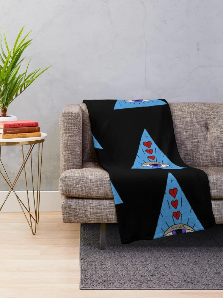 ILLUMINATI HEARTS Throw Blanket Bed covers Single Bed linens Blankets