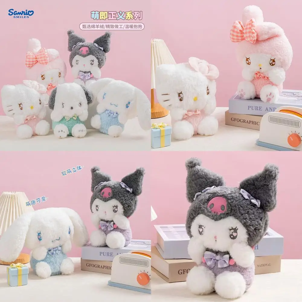 

Kawaii Sanrio Kuromi Hollekitty Melody Plush Toy Cute Filled Doll Stuffed Animal for Kids Birthday Gift