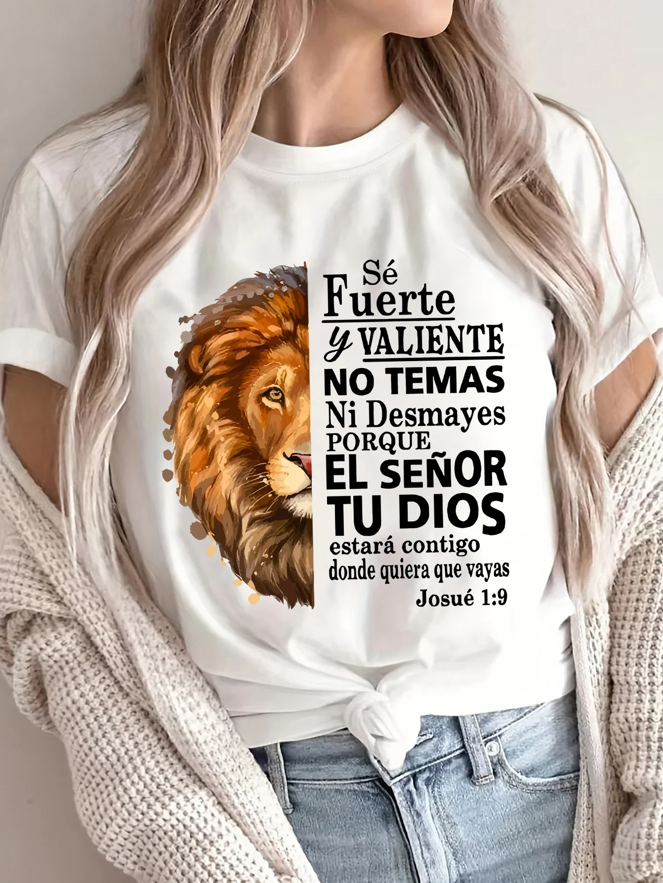 

Women's Spanish Letter Print T-Shirt Round Neck Short Sleeve Cotton Tees Retro Hip Hop Y2k T-shirt Summer Tops Women Clothing