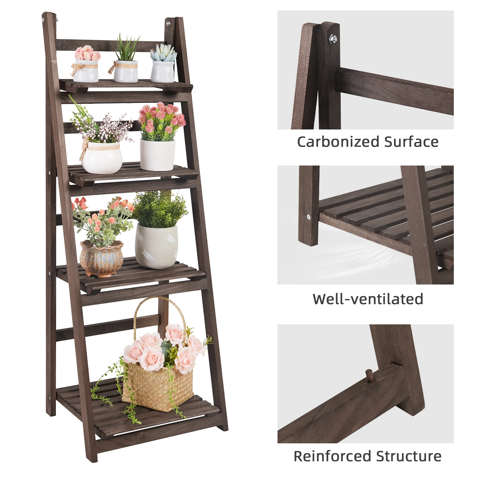 Folding shelf collapsed mechanism