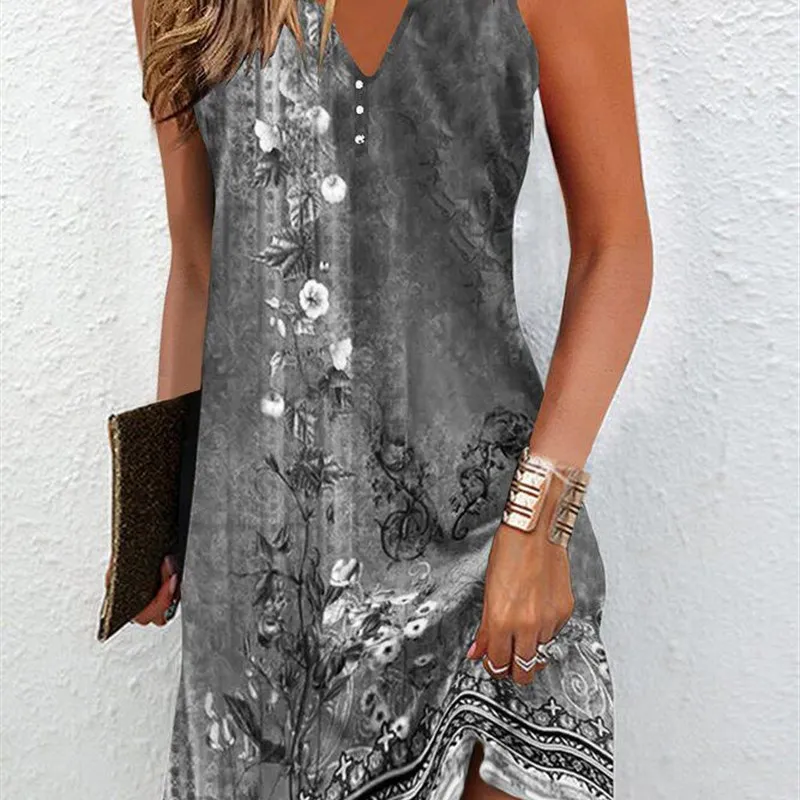 summer-fashion-women's-dress-v-neck-loose-bohemian-style-milk-silk-sun-protection-legging-accessories