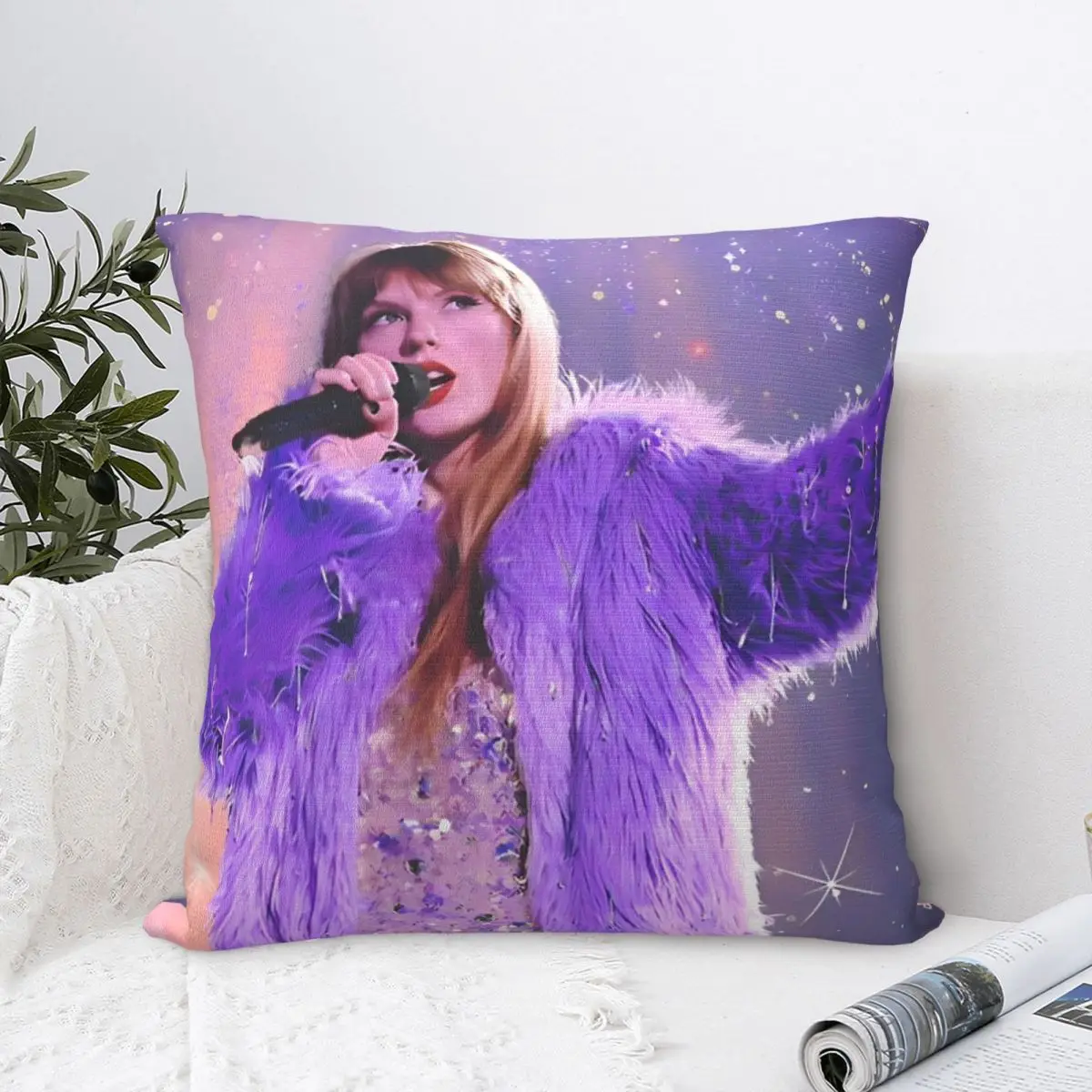 Famous Singer Swiftie Pillowcase Polyester Cushion Cover Decorative Throw Pillow Case Cover Sofa Wholesale 40*40cm