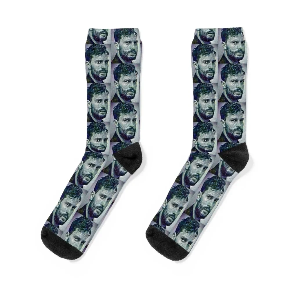 

Jamie Dornan Portrait Socks sports and leisure Non-slip Mens Socks Women's