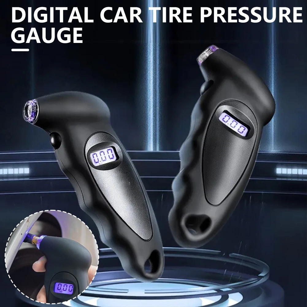 Electronic Display Tire Pressure Gauge High Accuracy Digital Car Tire Measurer Gauge for All Vehicle Tires Car Trucks Motorcycle