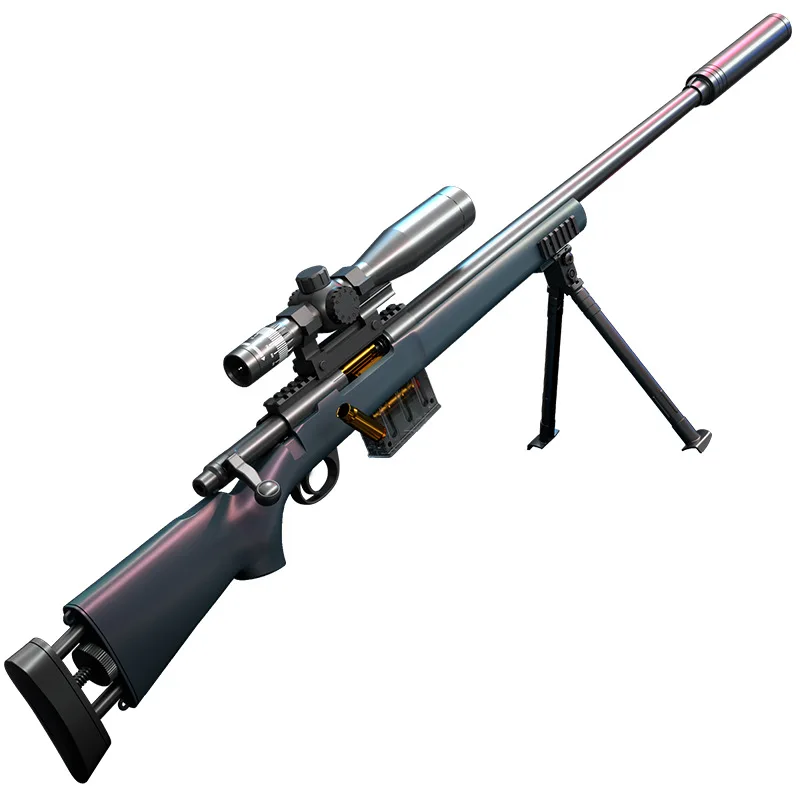 AWM Shell Throwing Soft Bullet Gun Simulation Super Large M24 Boy Can Fire 98k Sniper Rifle Children's Toy Gun - view 6