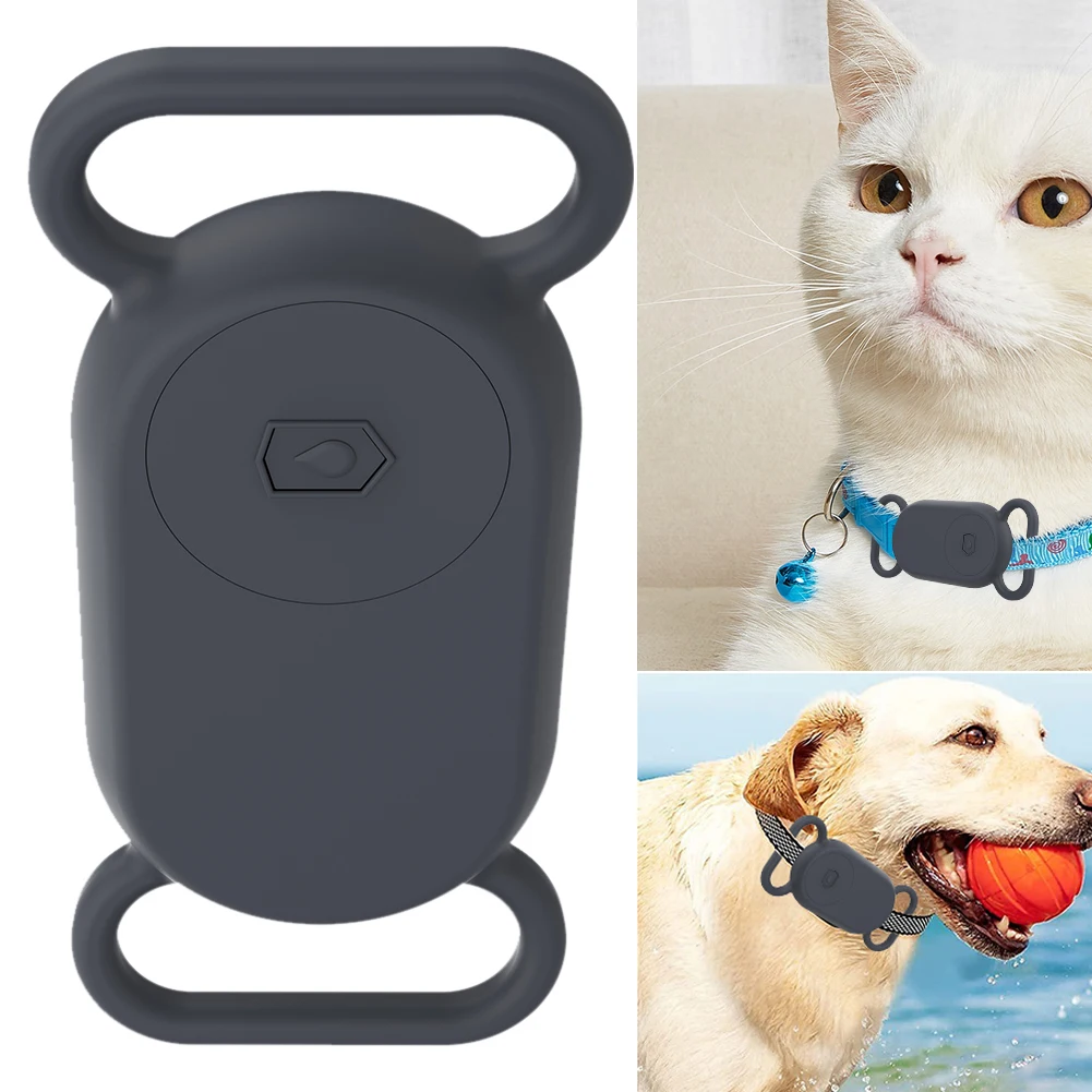 Silicone Case Waterproof Dog Collar Holder Protective Case Anti-Drop Finder Sleeve Accessories Anti-Scratch for Galaxy SmartTag2