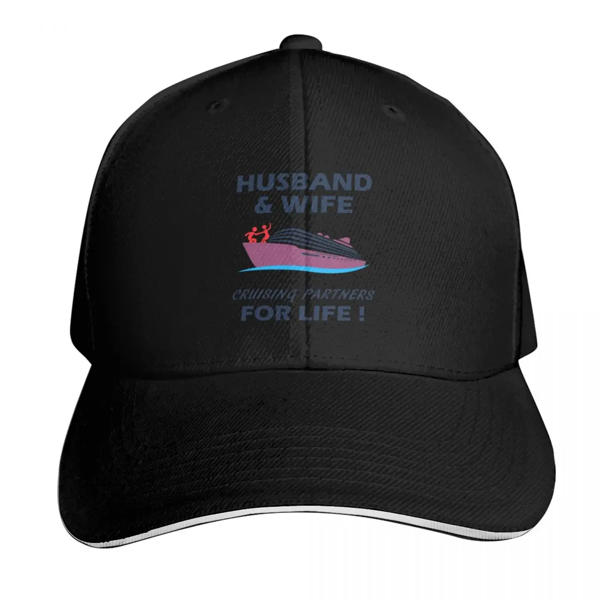 Husband and Wife Cruising Partners for Life Baseball Cap Men Women Casual Summer Sport Sun Cap