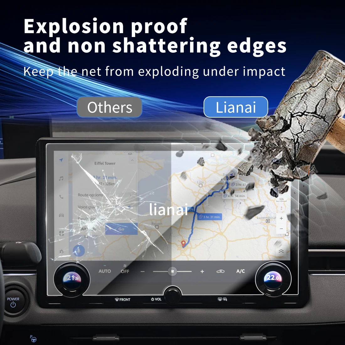 

Screen Protector For 25-26 TOYOTA bZ4X mpered Glass Protective Film GPS Video Navigator Car Stickers Vehicle Accessories